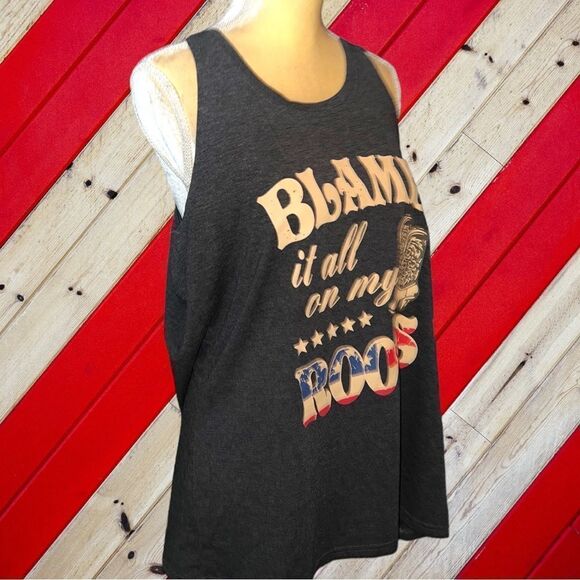 Black cute tank top with song lyrics by Garth Brooks on front! - Picture 6 of 9